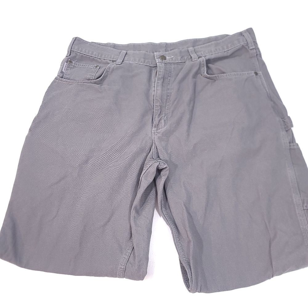 Carhartt Carpenter Pants Mens 40x32 Gray Workwear Canvas